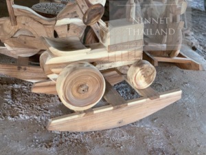 Folk Art Style <b>Animal</b> Theme Through-<b>Carved</b> Driftwood Statue Sculpture Handcrafted <b>Wood</b> Artwork Custom Size Thai Origin - Product Image 2