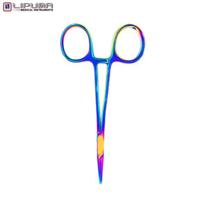 Kelly คีมหนีบทรงตรง5นิ้วทำจากไทเทเนียมทำจากสเตนเลสสตีลจากเยอรมันที่ทนทานทำด้วยมือหลากสี - Product Image 3