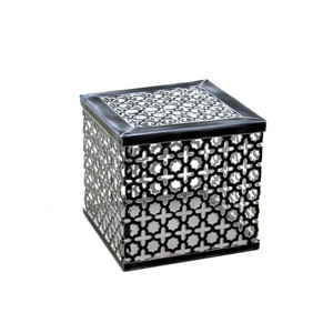 Nueva llegada caja cuadrada de Metal color níquel negro caja de almacenamiento de estilo moderno para uso en el hogar artículo decorativo hecho a mano - Product Image 2