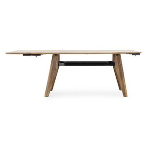 Asia Solid Mango <b>Wooden</b> Rectangular Shape Vintage Style Wood Legs Extension Feature Modern Industrial <b>Dining</b> Wide <b>Dining</b> <b>Table</b> - Product Image 3