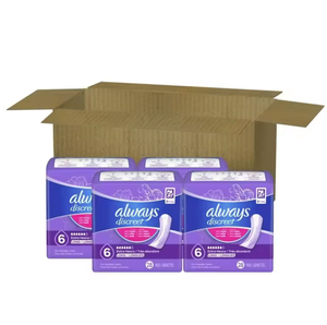 Nuevas Toallas Sanitarias Postparto para Mujer, de Algodón Transpirable con Alas, Ligera Absorbencia, Uso Diario, 112 Unidades (4 Paquetes de 2) - Product Image 1