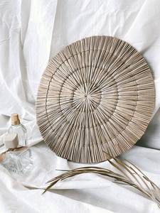 Manteles minimalistas de algas marinas hechos a mano y posavasos para decoración de comedor, embalaje de cartón ecológico - Product Image 4