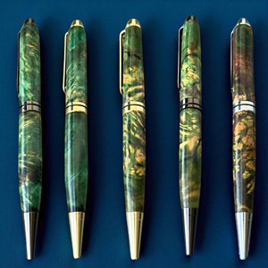 School Business Personalized Resin <b>Pen</b> Promotional Stabilied Wood Ballpoint <b>Pen</b> with Custom Logo Printed - Product Image 1