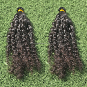 Extensiones de Cabello con Queratina de Punta Plana 5x8 mm, Cabello Humano 100% Virgen Remy con Cutícula Alineada, Mechones de Cabello Rizado - Product Image 4