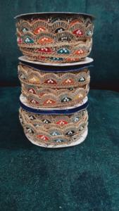 Colorido Floral bordado tul encaje ajuste ropa elegante hogar Textiles DIY manualidades bodas-Cuentas lentejuelas apliques Decoración - Product Image 4