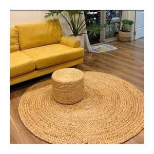 Meilleure vente Tapis en jacinthe d'eau du Vietnam Tapis tissé tressé en fibre naturelle pour hôtel de villégiature Salon Chambre HomeFloor - Product Image 2