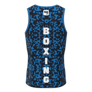 เสื้อกล้าม MMA สีน้ำเงินลายพรางสำหรับผู้ชาย ยี่ห้อ Decent Fight ระบายอากาศได้ดี ซับเหงื่อ ยืดหยุ่น เหมาะสำหรับกีฬามวยปล้ำผสม - Product Image 5