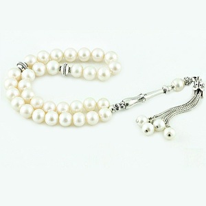 สีเขียวลูกปัดสวดมนต์เคาน์เตอร์ tasbih tasbeeh หินแก้ว Tassels ramadan ของขวัญมุสลิมอิสลาม - Product Image 5