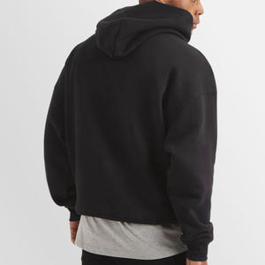 Bulk Premium Essentials Hoodies Manufacturers Heavyweight 500Gsm boxy <b>Hoodie</b> Cotton French Terry Black <b>Oversized</b> <b>Hoodie</b> - Product Image 3