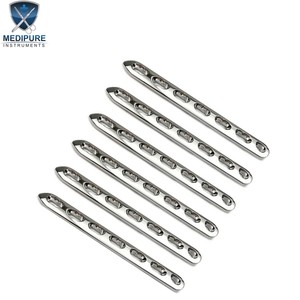 Placas de Compresión Veterinarias con Orificios Personalizados, Implantes de Fijación Ósea Quirúrgica Ortopédica de Acero Inoxidable - Product Image 1