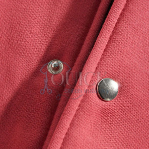 Qualité supérieure Logo personnalisé avant à capuche Letterman printemps veste écologique imperméable respirant coton/laine décontracté - Product Image 4