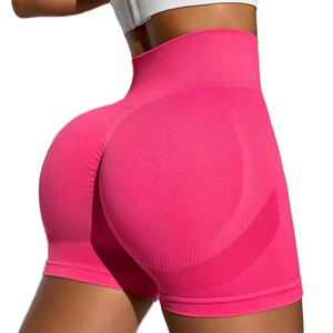 2024 Summer Women's <b>High</b> <b>Waist</b> Yoga <b>Shorts</b> Quick Dry Peach Hip Breathable Fitness Pants Rear V-<b>Shaped</b> Design Canvas Sports - Product Image 1