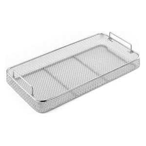 Maille en acier inoxydable de haute qualité essayer plateau de stérilisation poignée de goutte 10x9.5x4cm plateau de maille d'instrument médical - Product Image 5