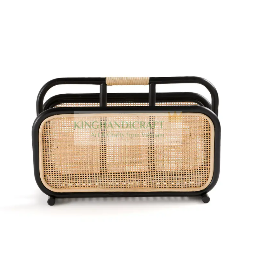 Элегантная комбинированная витрина для магазинов из ротанга/Подставка для газет из ротанга, офисная мебель в стиле бохо, оптовая продажа