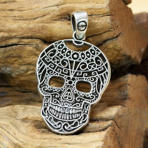 Tlaltecuhtli calavera colgante 925 plata esterlina estilo elegante encanto cristiano regalo para todos precio de fábrica joyería al por mayor - Product Image 3
