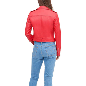 Chaquetas impermeables a prueba de viento antiarrugas ecológicas transpirables de cuero genuino para mujer de alta calidad MOQ bajo recién llegado - Product Image 4