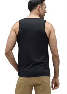 Hommes 100% coton débardeur hommes chemise sans manches respirant hauts de gymnastique vêtements de Fitness entraînement sous t-shirt utilisation de course élégant - Product Image 5