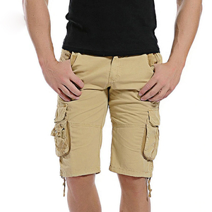 Chaud été nouveauté hommes coton mince Camouflage Cargo Shorts haute rue broderie taille élastique décontracté tricoté conception - Product Image 5