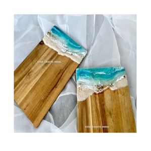 Personalice su diseño con su elección Corte de alta calidad Cortar tablas de queso de madera y resina Usos para fiestas Hoteles de bodas - Product Image 3