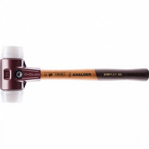 Superplastic White HALDER 405mm Soft-Faced <b>Hammer</b> with 60mm Head Diameter for Medium-Hard Wood - Product Image 3