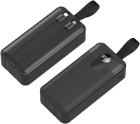 Banque d'alimentation portable haute capacité 50000mAh au lithium polymère, charge rapide PD 22.5W avec ports USB et Type-C et câble
