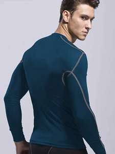 เสื้อแขนยาวรัดรูปสำหรับผู้ชายสไตล์ลำลองปรับความยาวได้ - Product Image 5