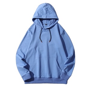 Sweat-shirts et sweats à capuche unisexes avec logo personnalisé brodé, 100% coton molletonné respirant, 320g, impression sérigraphique, design uni, hiver - Product Image 2