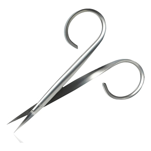 Ciseaux à manucure en acier inoxydable, lame tranchante, poignée ronde, coupe-cuticules pour adultes - Product Image 3