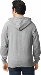 Sudadera con cremallera de estilo deportivo para gimnasio y actividades diarias Sudadera con cremallera en tonos neutros sólidos - Product Image 2
