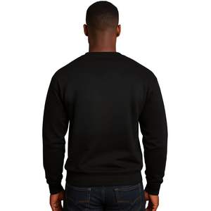 Felpa Girocollo Nera 'College Days Swiftly Pass', Ricamo Premium in Ciniglia, Ispirata all'Alpha, Abbigliamento Vintage Collegiale - Product Image 4