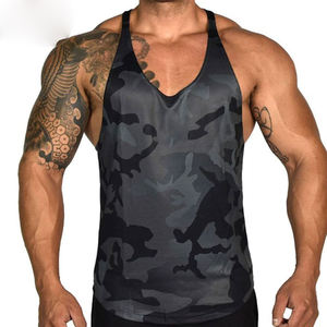 Vêtements pour hommes en gros à prix avantageux, débardeurs de fitness personnalisés, 100% coton respirant, logo personnalisé, couleur tendance - Product Image 6