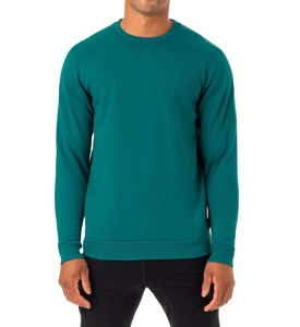 Sweat-shirt Homme 100% Coton Tendance Couleur Unie Col Rond Respirant Léger Brodé Effet Délavé 2026 - Product Image 1