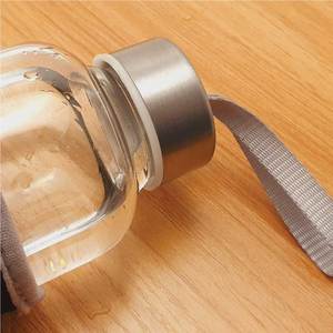 Hot Bán Bao Bì Thể Thao Ngoài Trời Chất Lượng Thời Trang Tập Thể Dục Chai Thủy Tinh Với Thép Không Gỉ Và Dây Đeo Xử Lý 500Ml - Product Image 4