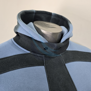 Sudadera con Capucha de Invierno para Hombre de Alta Calidad, con Paneles, 100% Algodón, Felpa, Estilo Urbano, Logotipo Bordado Personalizado en la Manga y la Parte Trasera - Product Image 5