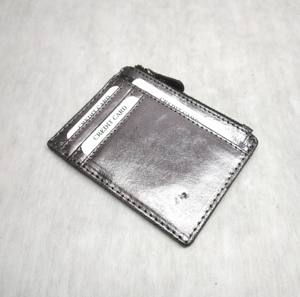 Porte-cartes d'identité en cuir de vache, fin, anti-RFID, antivol, pour billets, pièces de monnaie, poche, portefeuille, fabricant en gros, Inde - Product Image 3