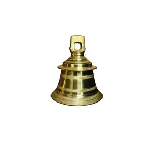 Campanas colgantes decorativas de Navidad de alta calidad hechas de campanas antiguas de latón puro para iglesia y campana al aire libre por exportador indio