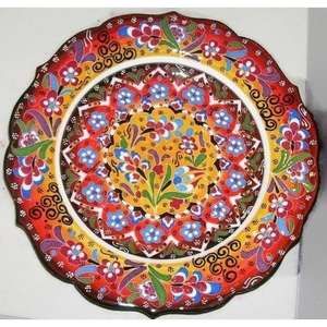 25cm Ceramic Relief Plate Elegant <b>Plaque</b> Design for Home Decor - Product Image 2