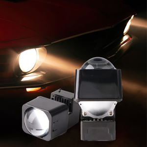 50W Mini 1,5 pulgadas Led Matrix Proyector Lente Línea de corte plano Lente Faros para motocicleta Coche - Product Image 1