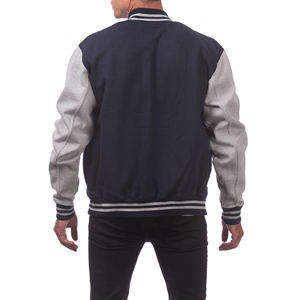 Top Notch Quality Spring Print Patchwork Letterman Varsity Jacket Chaquetas de béisbol con estilo para hombres - Product Image 2