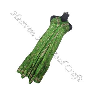 SD022 Indian & Pakistani Saree Hippy Boho Casual Dress para mujer Hot Sexy Look hecho de seda y algodón - Product Image 1