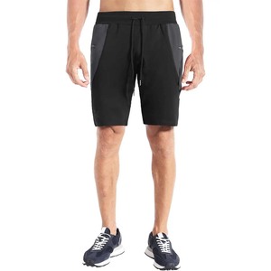 Short de sport 100% coton pour homme Sidelock Gym & Running Motif solide avec poches zippées pour l'entraînement et les activités de plein air - Product Image 4