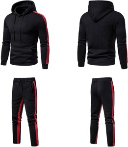 Conjunto de chándal deportivo de manga larga para hombre, traje de jogging para hombre, chándal con logotipo personalizado, chándales de algodón 100% - Product Image 4