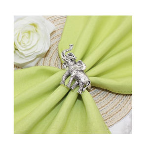 Servilletero de animales de Metal de la mejor calidad, ajuste de mesa de comedor, servilletero de elefante moderno para suministros de fiesta de boda y Hotel - Product Image 1