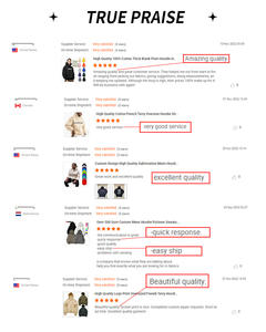 مخصص 3D نفخة طباعة شعار خمر القطن الوردي الوجه الكامل البريدي شعار غسل طبقة مزدوجة الشارع الشهير البريدي حتى هوديي - Product Image 6