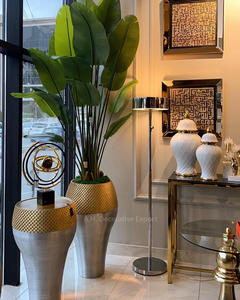 Jarrón de Metal para Entrada de Oficina y Macetas con Nuevo Diseño, Jarrón de Flores Decorativo de Acero Inoxidable para Hogar y Jardín - Product Image 4