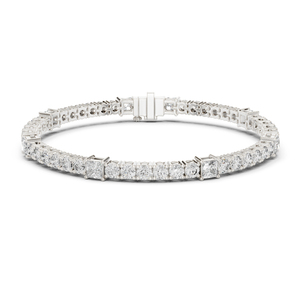 Bracelet de fiançailles en or jaune 14 carats avec diamant de laboratoire rond ou taille princesse pour femme |   Nouveau diamant cultivé - Product Image 2