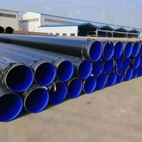 OD: 22 - 3620 mm, WT: 2 - 60 mm, color personalizable. Tubería de acero recubierta de plástico, resistente al fuego, para gas natural, petroquímica.