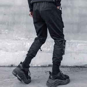 Streetwear noir pour hommes Techwear Cyberpunk extérieur pantalon cargo lourd pantalon Ninja tactique imperméable OEM - Product Image 5