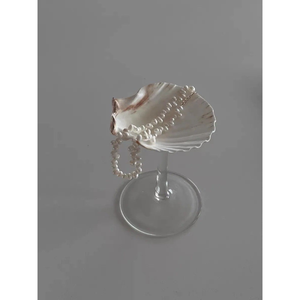COUPES À VIN LUXUEUSES EN COQUILLE DE CONQUE LE DÉCOR PARFAIT 2025 ÉVÉNEMENTS BELLE COUPE À VIN DE CHAMPAGNE POUR LA DÉCORATION D'ÉVÉNEMENTS DE FÊTE LUXUEUSE - Product Image 3