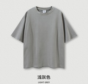 Ropa de calle de alta calidad para hombre, ropa de gimnasio de gran tamaño, Camiseta con hombros caídos, Camiseta deportiva con cuello redondo para hombre - Product Image 5